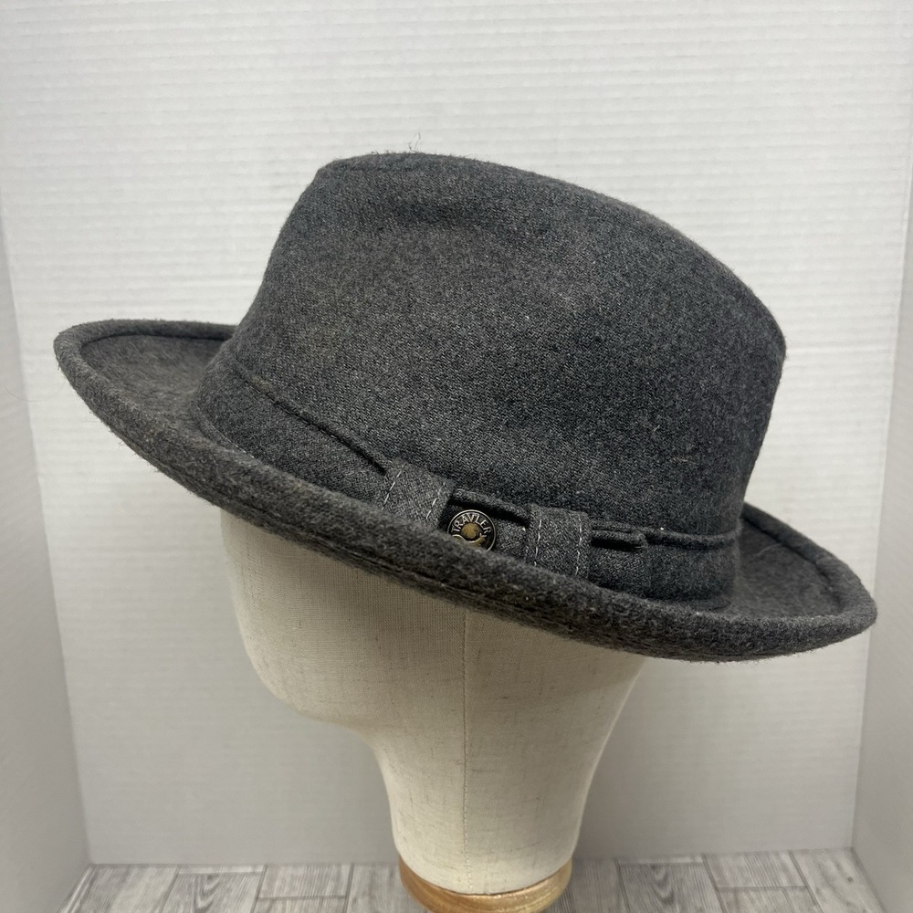 Country Gentleman Trav'ler Wool Felt Fedora Hat Gray Mens Large Made in USA
